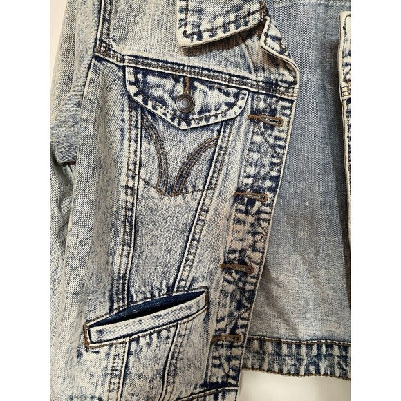 Thread & Suppy Nordstroms Acid Wash Light Denim Jean Jacket M - Picture 5 of 6